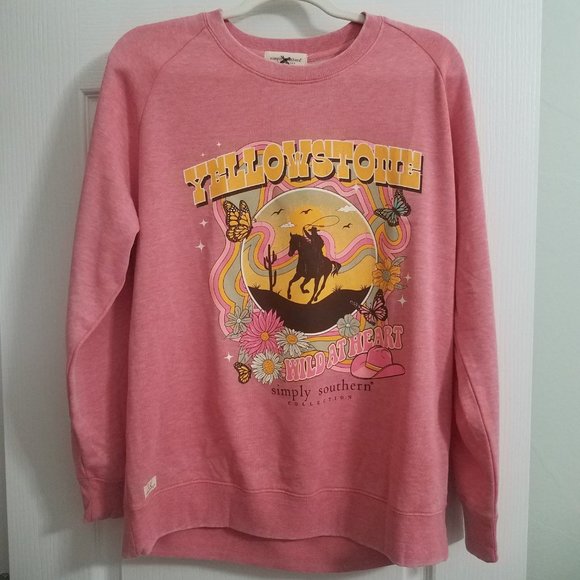 Simply Southern Tops - Yellowstone "Wild at Heart" Simply Southern Sweatshirt NWT